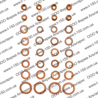 Ремкомплект шайб для ремонта топливной системы ГАЗ-3306/3309 медь